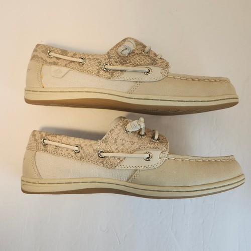 Sperry Songfish Snake Oat Women's NEW Top Sider Shoes Size 8 Boat Yacht Casual - Picture 3 of 14