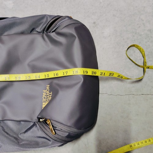 The North Face Kaban Backpack Gray Gold Transit Travel Laptop Hike - Picture 15 of 17