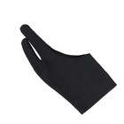 1 Pc Two-Finger Glove Black Artist Glove for Graphics Drawing Pen Display