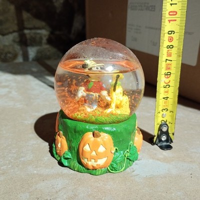 vintage SCHNEEKUGEL Schneekugel DISNEY - Halloween Kürbis - MICKEY & PLUTO