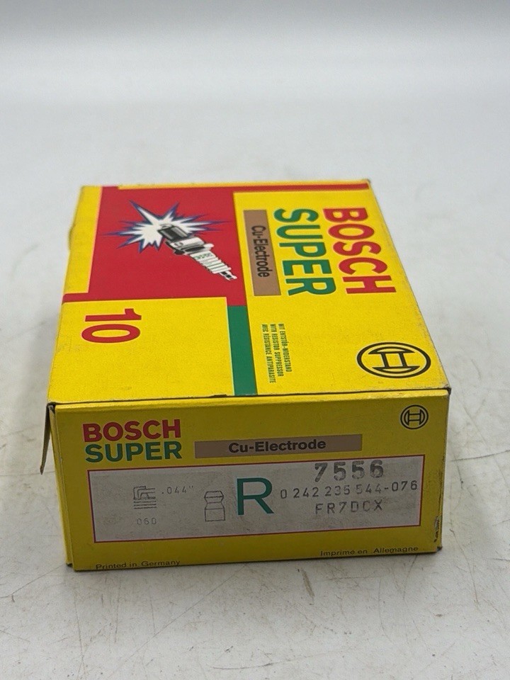 BOSCH FR7DCX spark plug 14mm resistor copper core multi ground set 10 NEW