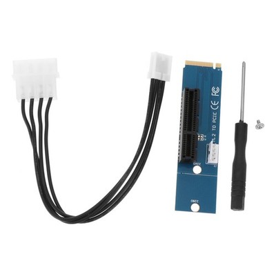 M.2 auf PCI-e Adapter M.2 Key M auf PCIe Konverterkarte Computerzubehör