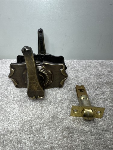 Vintage Amerock Carriage House Solid Brass Door Lever Handles