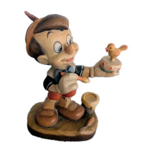Anri Disney Pinocchio Wood Carved 4" Juan Ferrandiz Figurine Italy # 1654 - Picture 1 of 6