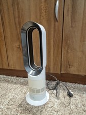 Dyson Hot+Cool Jet Focus AM09 Bianco/Nichel Ventilatore Riscaldatore/Raffreddatore Spazio, Senza Telecomando.