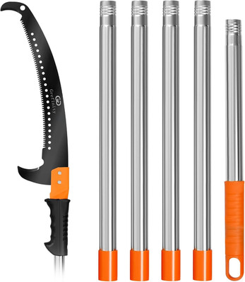 Manual Pole Saw, 7.8 Ft Pole Saws for Tree Trimming | Extendable, Sharp Steel Bl