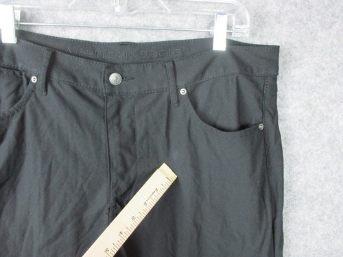 American Eagle Pants Mens Actual 36x27 Black Active Flex Lightweight Casual - Picture 7 of 19