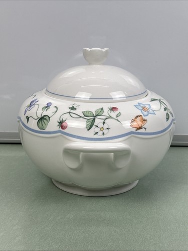 Villeroy & Boch Mariposa Round Covered Vegetable Bowl Bone China Floral Flowers - Picture 4 of 10