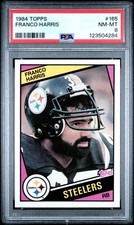 1984 TOPPS #165 FRANCO HARRIS PSA 8