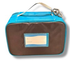 Medicine Travel Take Along Zippered Bag Insulated First Aid medication Blue