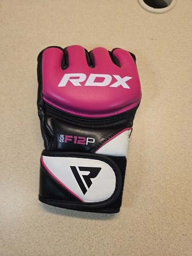 Guantes de entrenamiento de boxeo RDX GGR F12P para mujer Muay Thai rosa - pequeños - Imagen 3 de 4