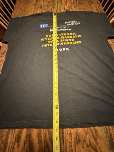 Camiseta De Colección 1995 Paul Simon & Friends NYC Lennox Marsalis Townshend EE. UU. XL RARA - Imagen 8 de 8