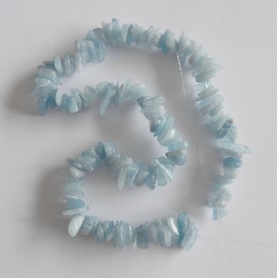 Aquamarin Strang Splitter / Nuggets 5mm-14mm Länge 38cm DIY