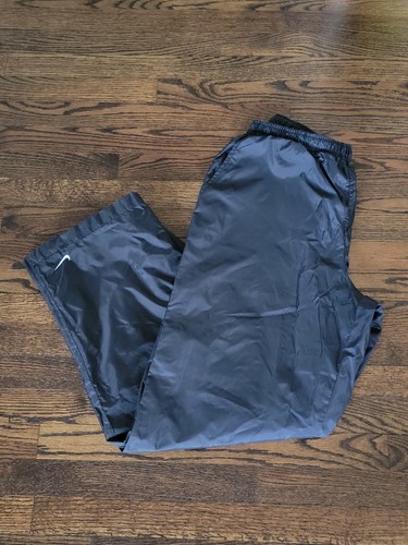 Vintage 90's Nike Joggers Lined Ankle-Zipper Windbreaker Y2K Pants Mens Large - Picture 11 of 11