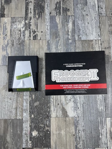 Atari 2600 VCS Frogger II Threeedeep! Three Deep 2 W/ Manual