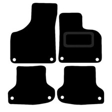 FITS AUD A3 CABRIOLET 2009 TO 2012 TAILORED BLACK CAR FLOOR MATS SET (8 CLIPS)