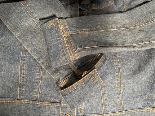 SO Girls Jean Jacket Size L Cropped Blue Denim Snap Closure EUC - Picture 8 of 8