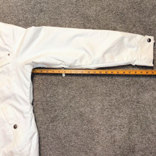 Burton Snowboarding Jacket Womens Medium White Cool Flavors Dryride Hooded Coat - Picture 7 of 20