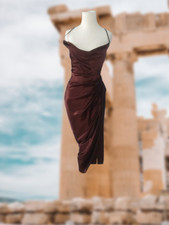 NWT House of CB London Satin Gathered Corset Reva Dress size small very sexy