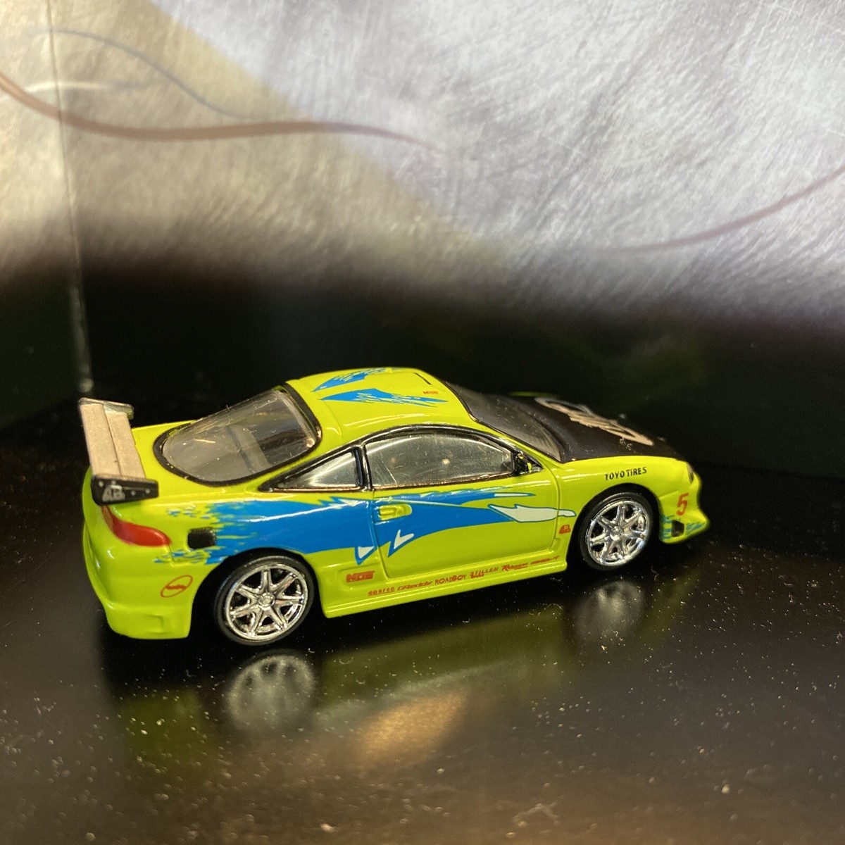 ミニカー FAST&FURIOUS MITSUBISHI ECLIPCE BRIAN'S 1995 MITSUBISHI ECLIPSE GREEN 