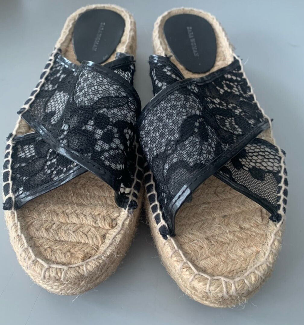 Zara Black Espadrille Slip-Ons with Open Back Zara | Shoes | Open Back Pointe Espadrille | Poshmark main image 2