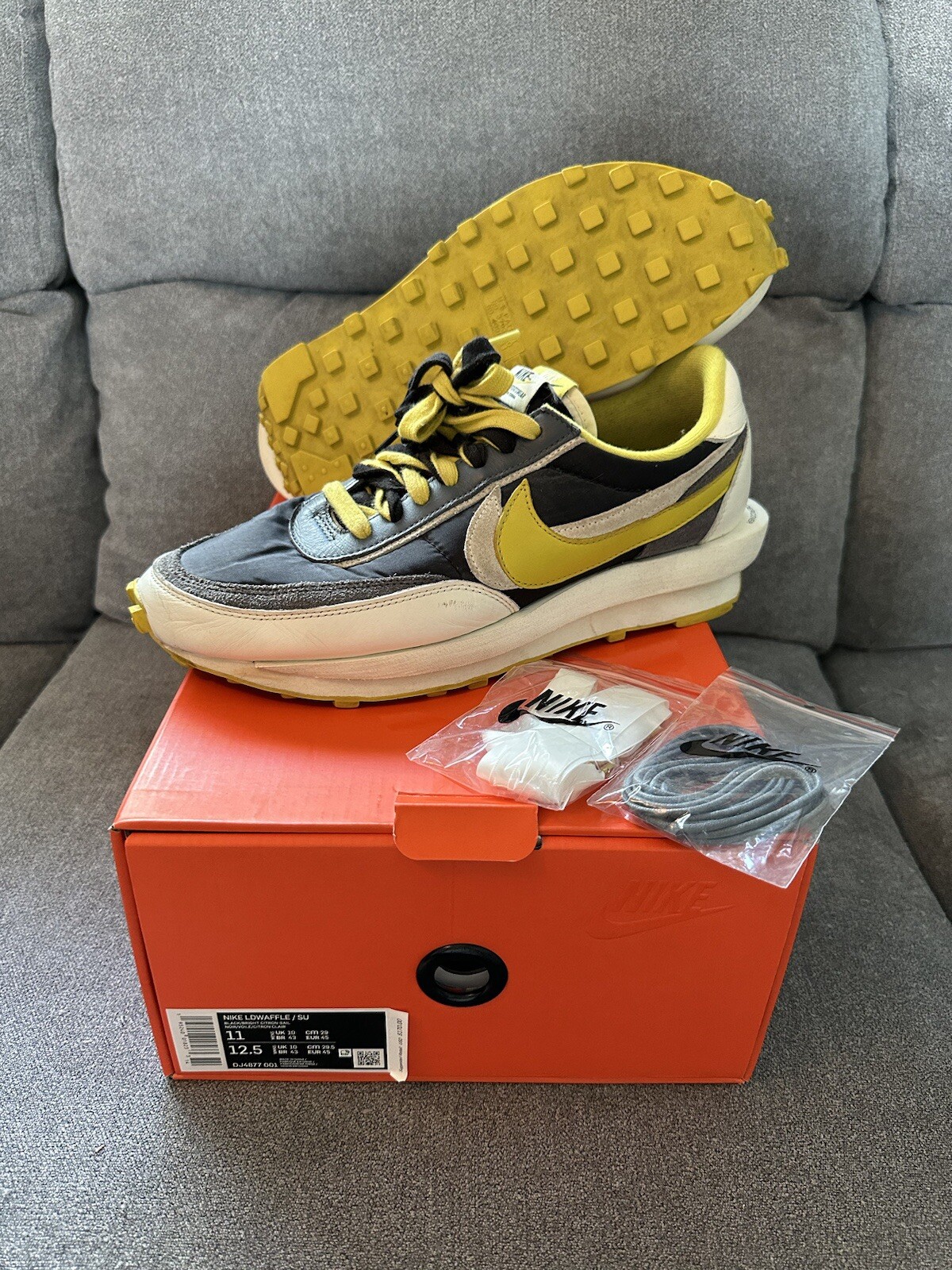 SACAI X NIKE Taglia 11 Nike sacai x Undercover x LDWaffle limone brillante