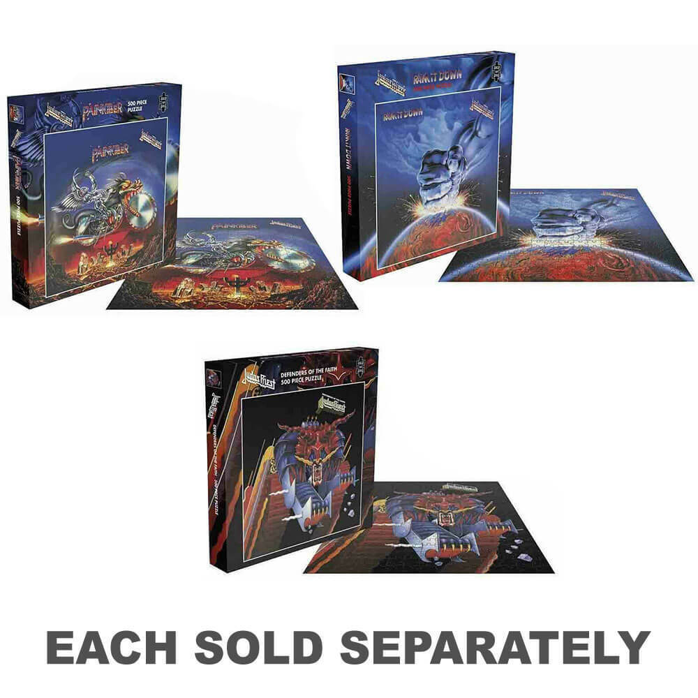 Rock Saws Judas Priest Theme Jigsaw Puzzle Games Licensed 39x39cm (500 Fish)