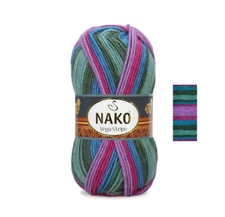 4 Pack Yarn, Self Striping, #4 Medium Premium Acrylic Yarn, Print colors