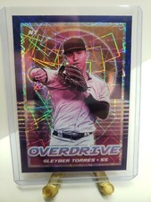 Gleyber Torres 2021 Chronicles Overdrive Blue Velocity Prizm #6 - Yankees