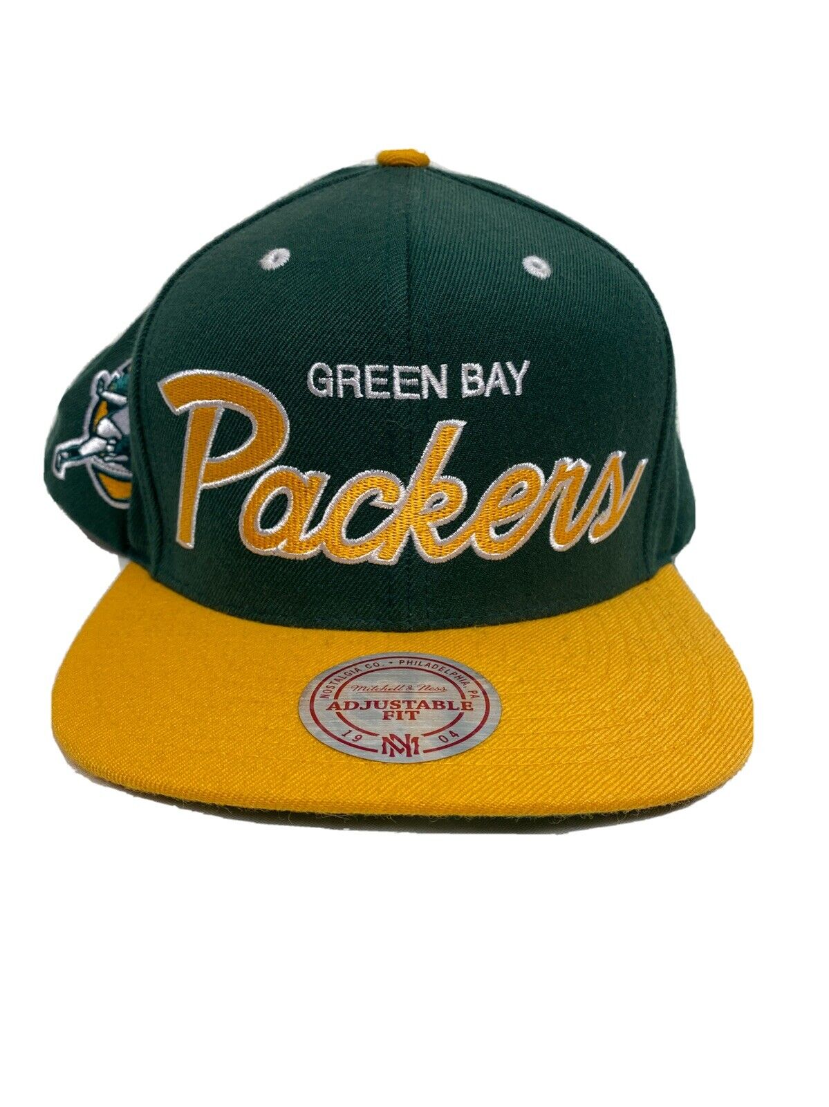 Vintage Green Bay Packers Snapback Mitchell & Ness Hat w/ Original Sticker