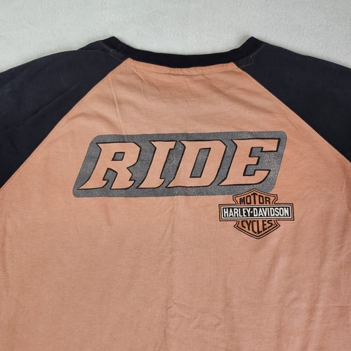 Vintage HARLEY DAVIDSON T Shirt Mens Short Sleeve Size 2XL XXL Motorcycles 