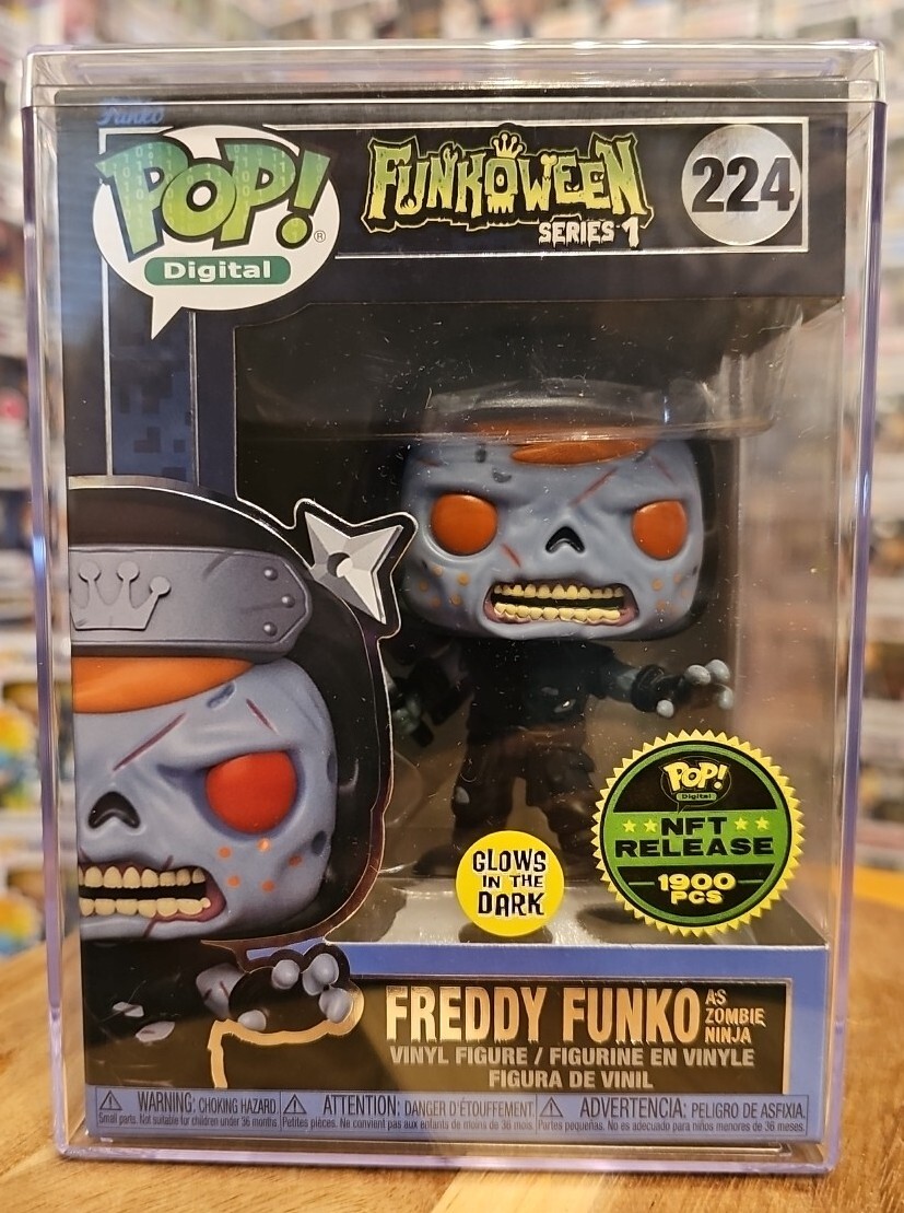Funko Pop FunkoWeen Series 1 Freddy Funko As Ninja Zombie GITD