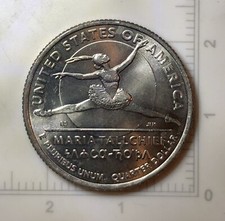 2023 P Maria Tallchief Quarter-Die Chip Error Ponytail And Shoulder #1