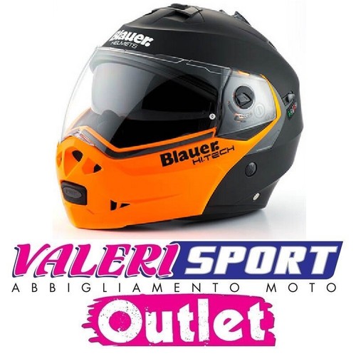 BLAUER CASCO HELEMT SKY II BLACK ORANGE SIZE L TOURING BMW TRIUMPH KTM  SUZUKY | eBay