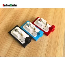 HAM SPACE Red MK-02 Morse Code CW Key Radio Accessory with 3.5 to 6.5 Adapter