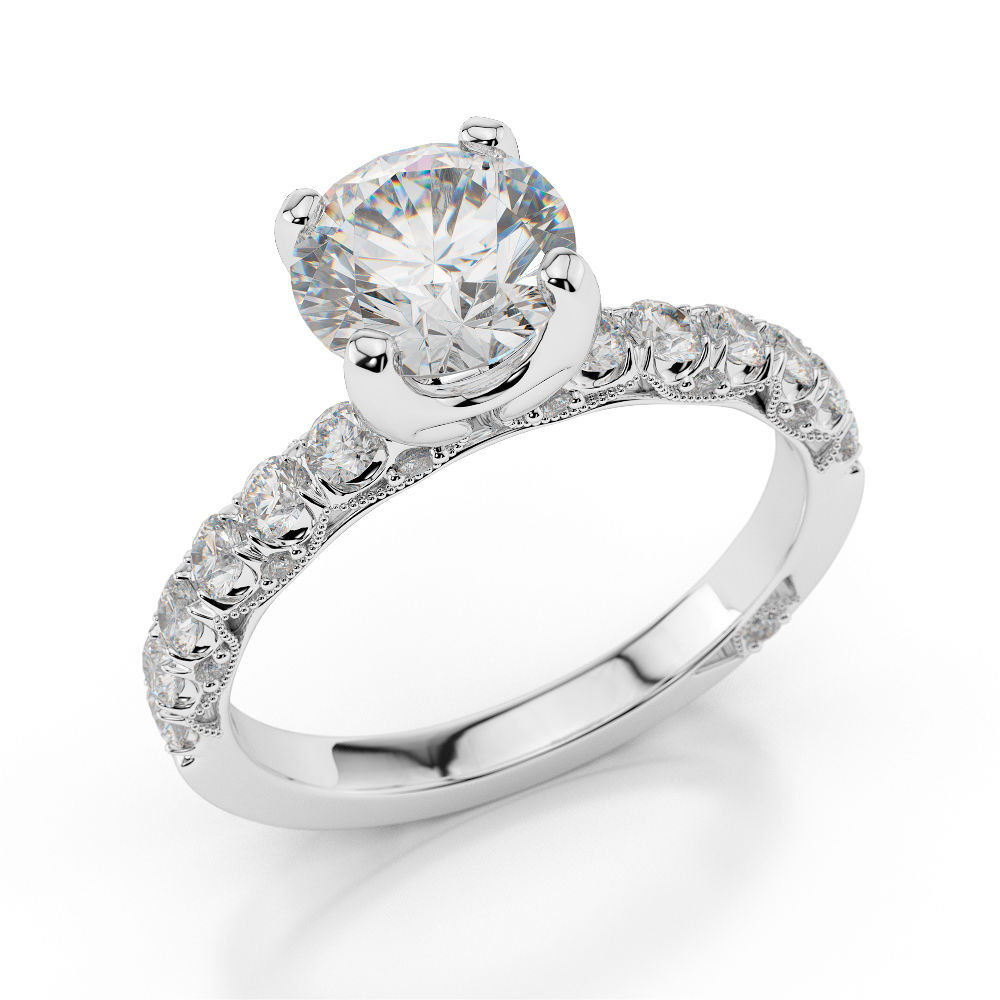 2,5 Ct Drop & Baumeln Moissanit Diamant Ohrringe, Solide 10 / 14K Weißgold Ohrringe