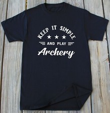Mens Archery T-shirt Funny Bow Hunting Archery Sports Gift for Him Christmas Tee