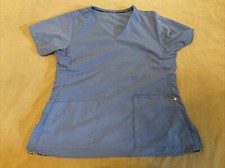 Vera Bradley scrub top small womens ceil blue
