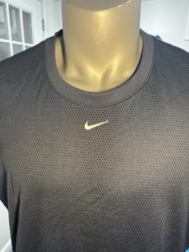 Nike 2XL MEN Vintage Navy Center Swoosh Mesh Tank Sleeveless Basketball Shirt - Picture 6 of 11