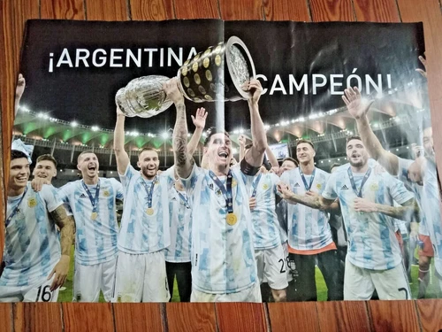 Poster COPA AMERICA 2021 ARGENTINA CAMPIONE 20x13 pollici - "1986" LIONEL MESSI