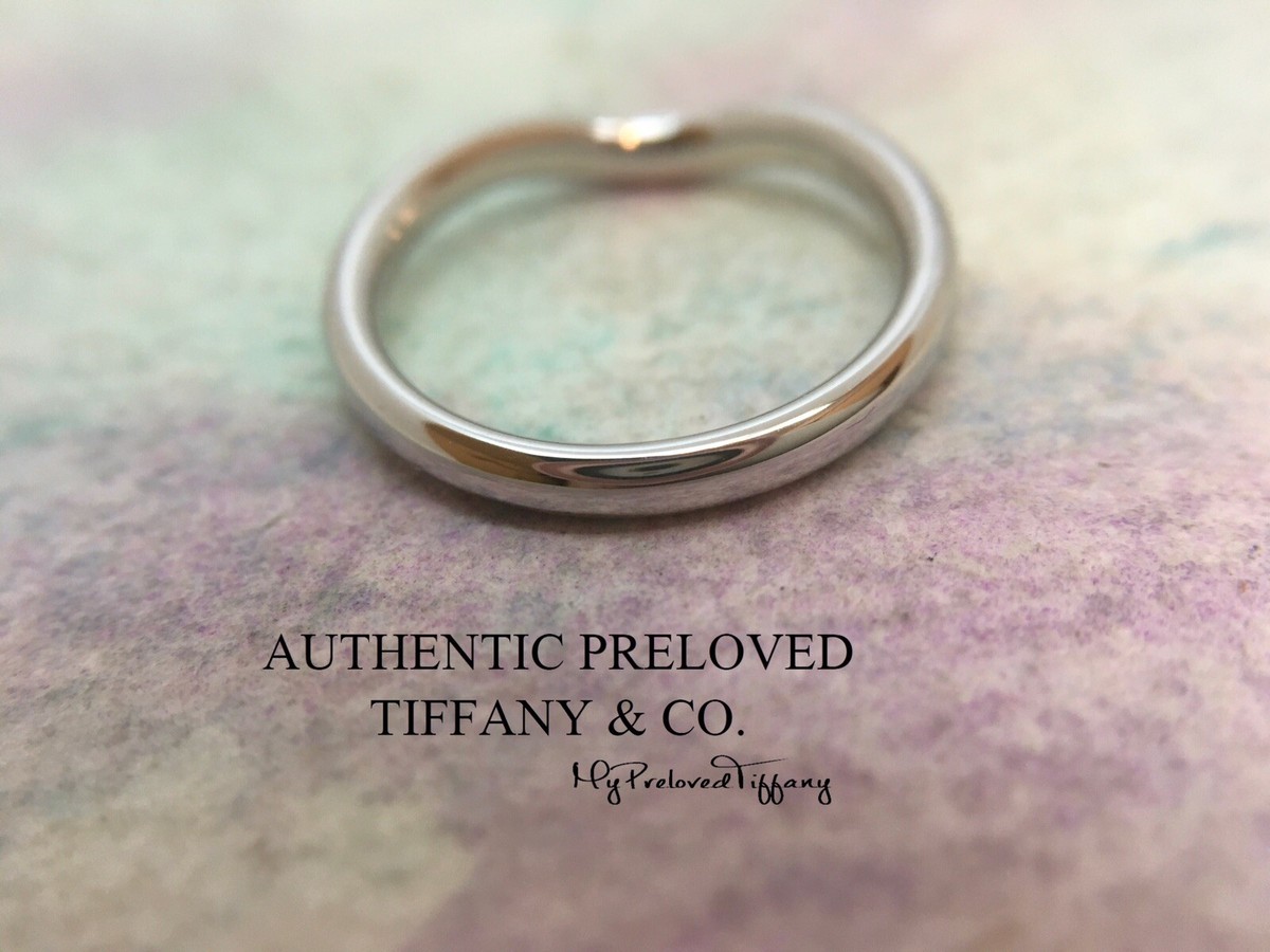 【ユーズド品】TIFFANY　Curved Band Ring　＊719 ユーズド品】TIFFANY Curved Band Ring ＊719 - メルカリ