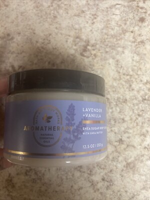 Bath & Body Works LAVENDER VANILLA Shea Sugar Body Scrub 12.5 oz NEW SPRING