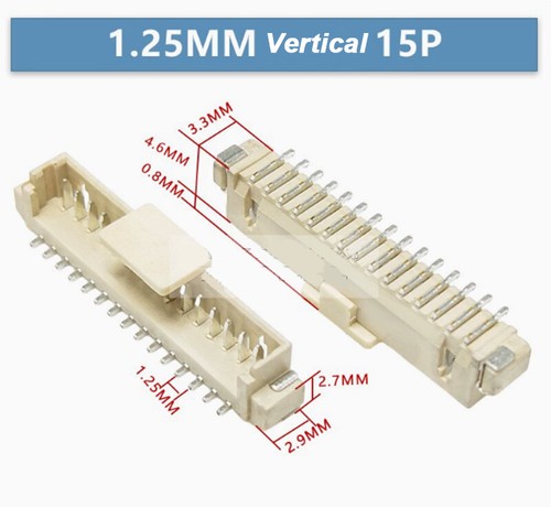 MX1.25MM Horizontal/Vertical SMD Sockets With/Without Cover 2P/3P/4P/5P/6P-16P - Picture 42 of 44