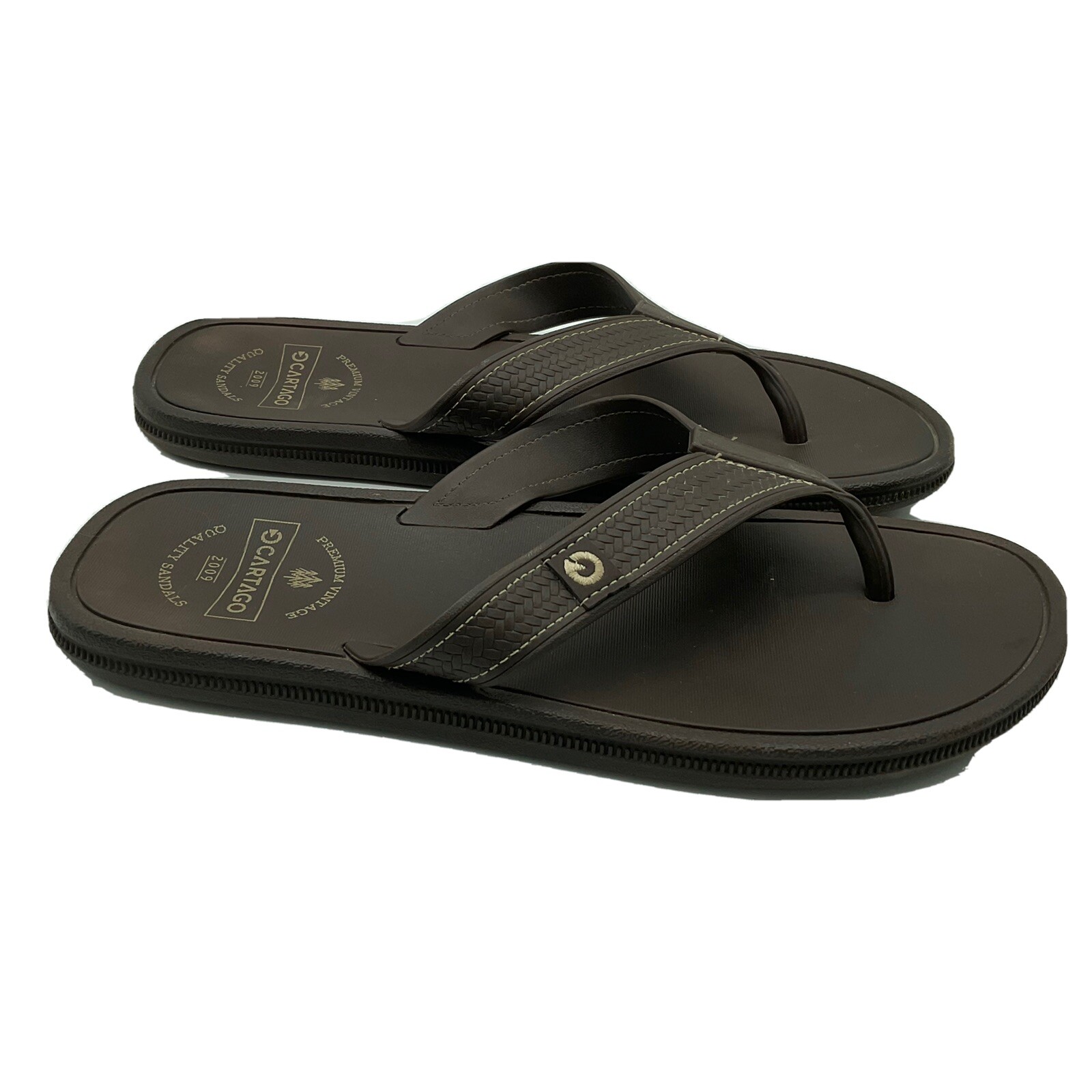 Cartago Mens Brown Flip Flops Size 11 Sandals Preowned Very good condition  | eBay