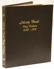 Dansco Coin Album 7150 US Liberty Head Barber Half Dollar Coins 1892-1915 New