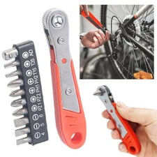 Right Angle Screwdriver Mini Ratchet Wrench Drive with Screwdriver Bits