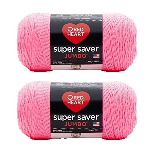 Red Heart ~ (0373-Petal Pink) - 7oz, 4 ply Super Saver Skein ~ 364