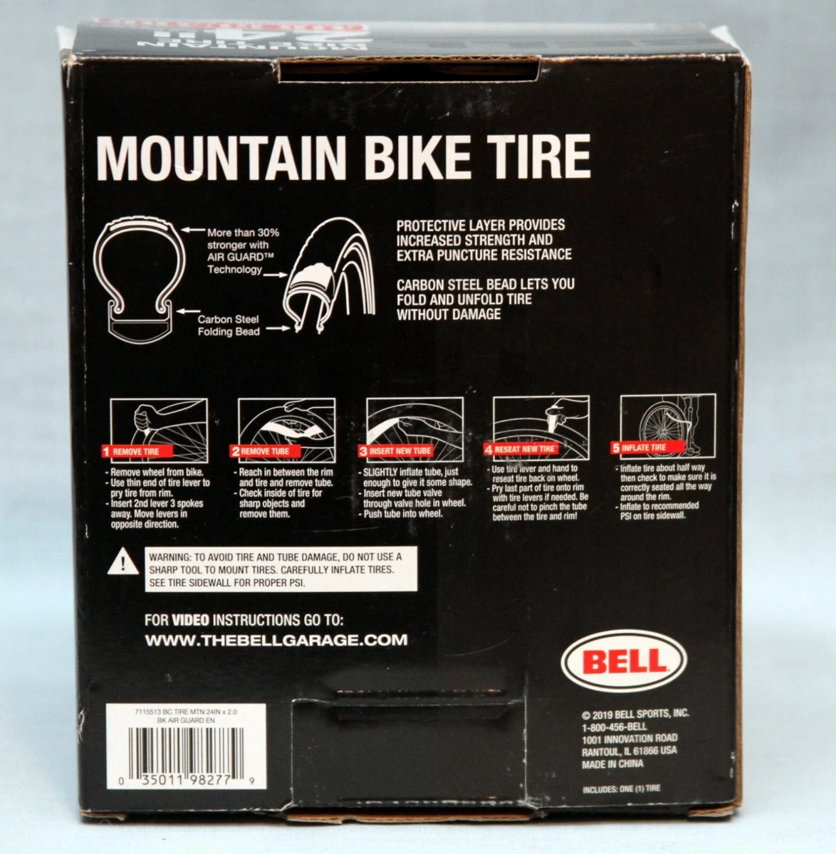 Bell Air Guard Anti Puncture Mountain Bike Tire 24