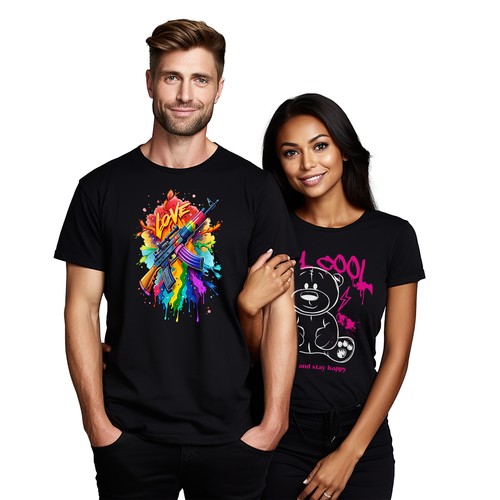 "Love Gun Pride 2" T-shirt - Funny and Bold! Spread Love with a Bang! Unisex des - Picture 10 of 46
