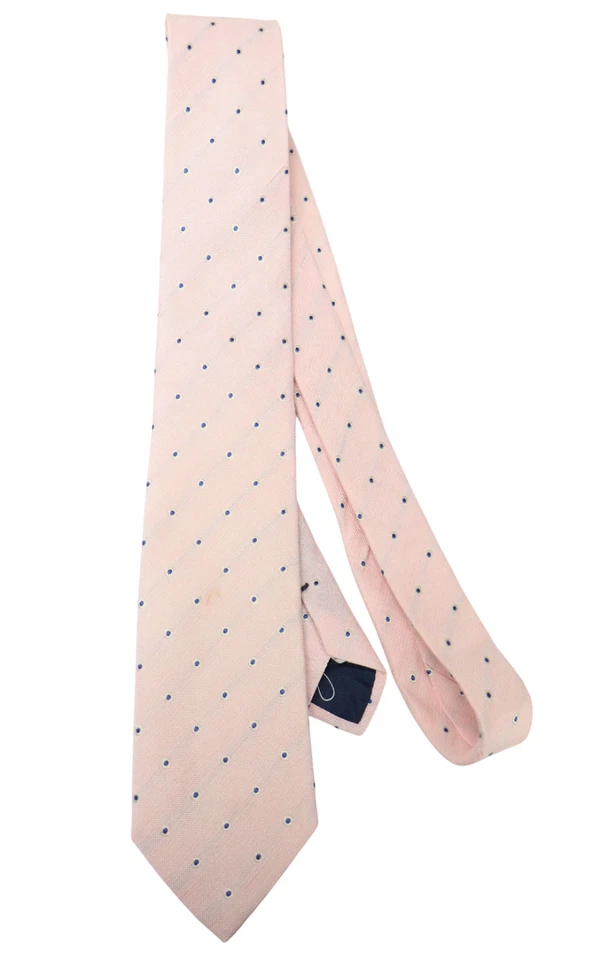SUITSUPPLY Tie Men's 150 x 8 CM Silk & Linen Pointed Polka Dot Pattern - Image 4 of 4